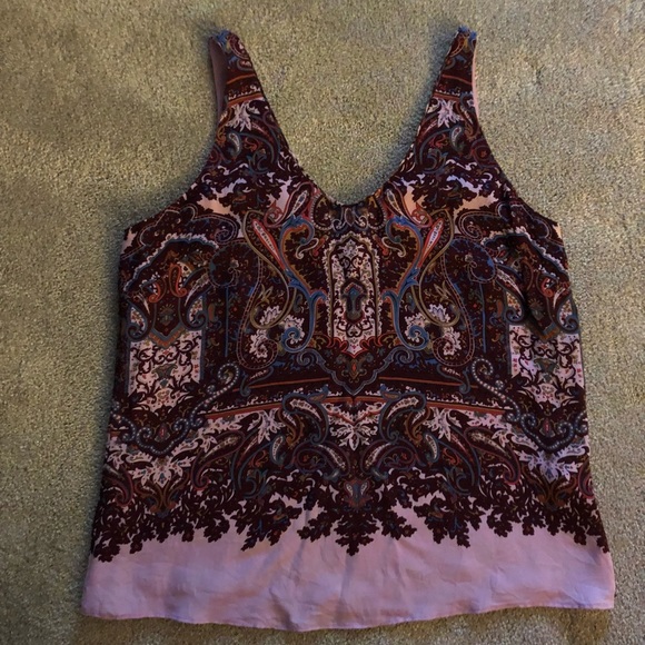 J. Crew Tops - J.Crew Silk Cate Cami in Iced Lilac Paisley